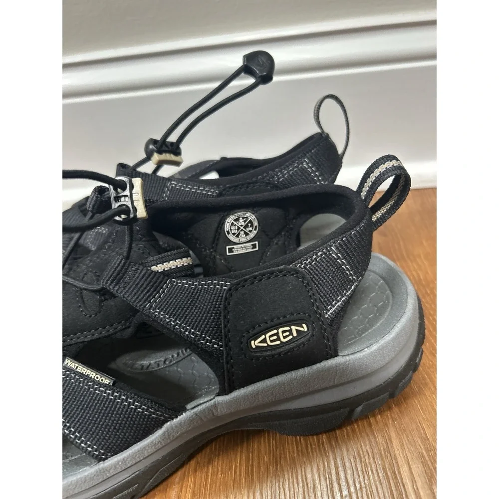 Keen Venice H2 Waterproof Hiking Sandals  Mens 8.0 Black Sport Water Shoes